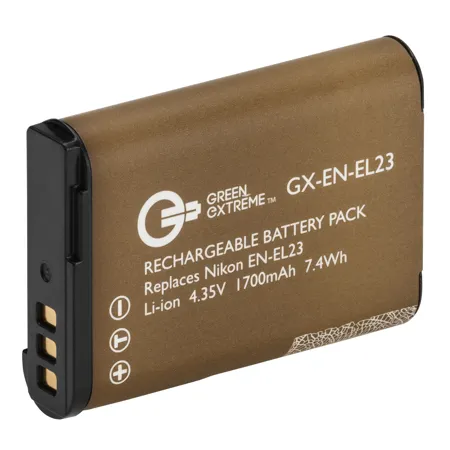Green Extreme En-el23 4.35v 1700mah Rechargeable Lithium-ion Battery Pack