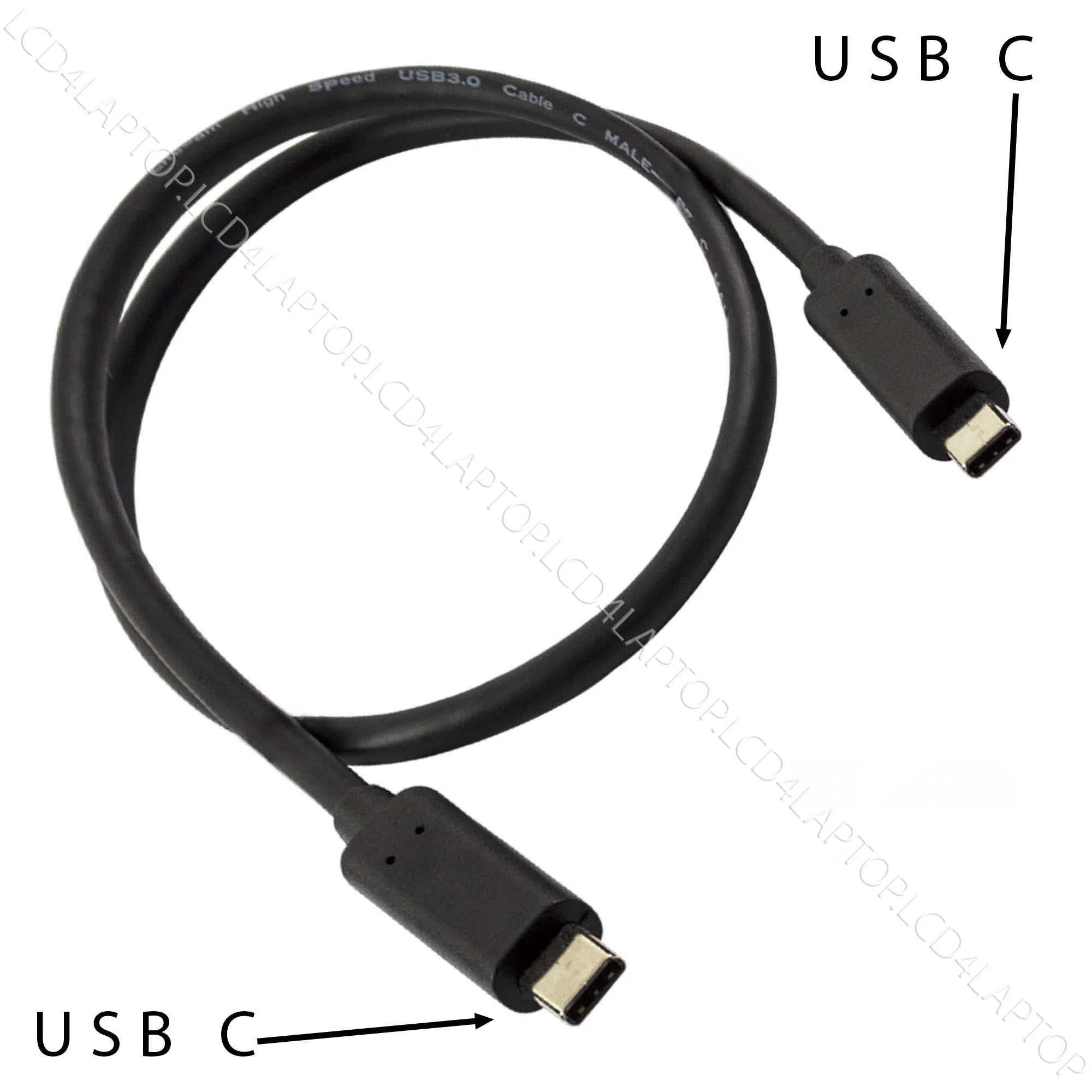 For Aukey Hybrid Earbuds Usb C Charging Cable Fast Charge Type C Lead - Type C To Type C Black/0.5m
