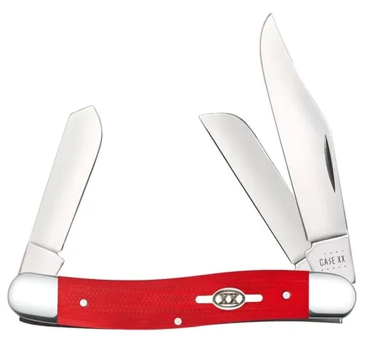 Case Knives Smooth Red G-10 Stockman (10347 Ss)