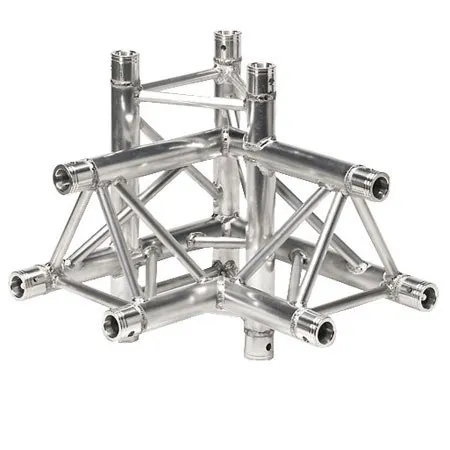 Global Truss 1.64' (0.5m) 4 Way 90 Degree Corner Left Corner Apex Up