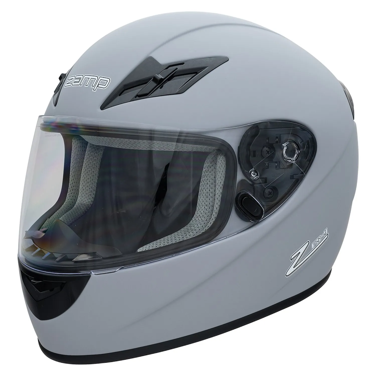 Zamp Racing Fs-9 Snell Dot Matte Gray Helmet H75915fs