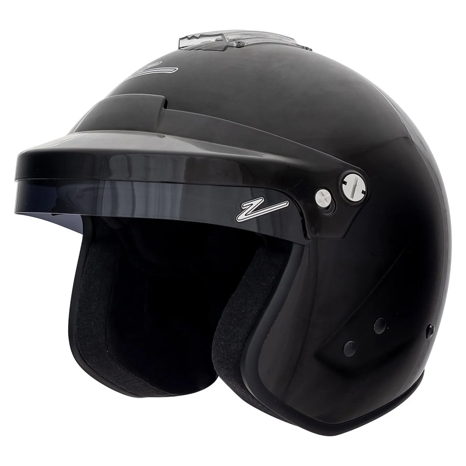 Zamp Racing Rz-18h Sa2020 Gloss Black Racing Helmet X-large Open Face Lightweight Composite Fiberglass Shell Snell Sa-2020 Certified