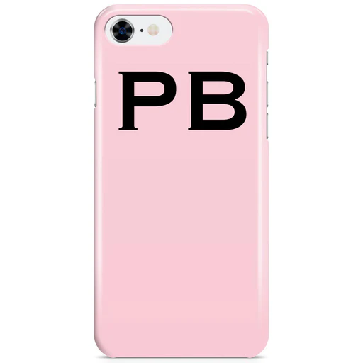 Personalised Bloom Top Initials Iphone Se Case - Tough Impact Card + Mirror Case