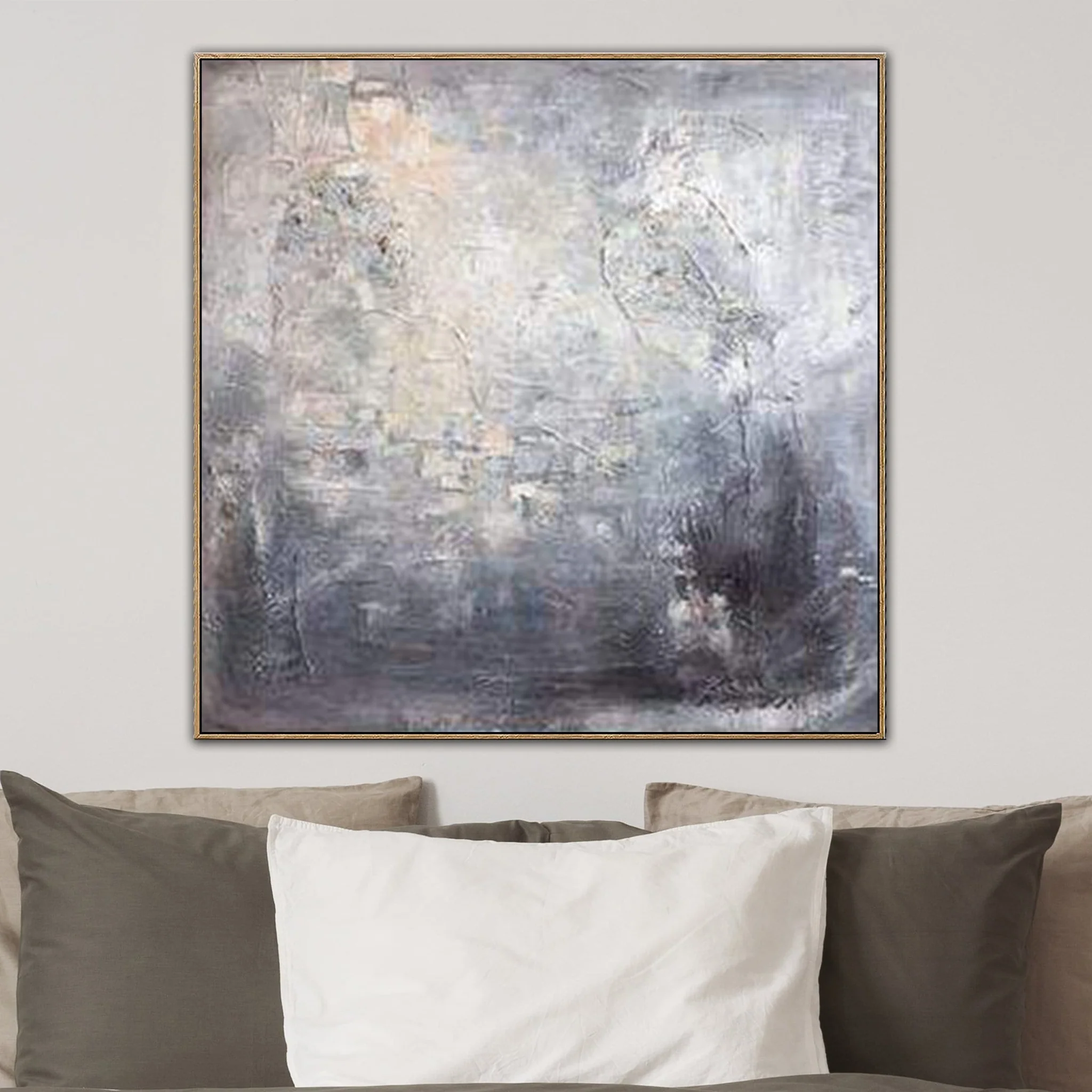 Silver Reflection - 46"x46" | 117x117 Cm/unstretched