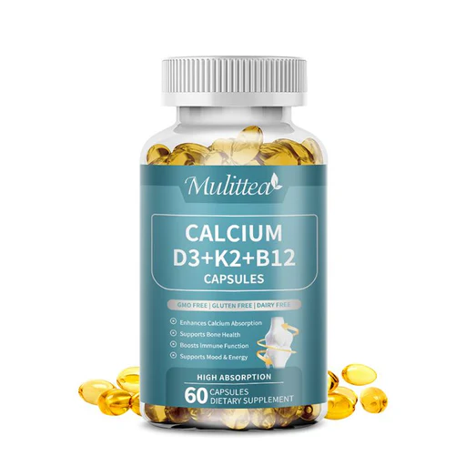 Mulittea Calcium D3 K2 B12 Capsules - 60pcs