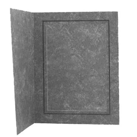 Adorama Picture Folder Frame For 8x10" Photo, Black Marble With Gold Foil Window Border