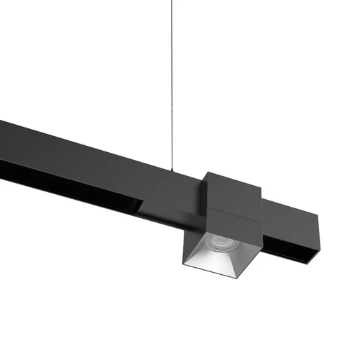 Wac S2scc-1 7" Ventrix 15w Stealth Cube, 50° Beam - 3000k/black/chrome