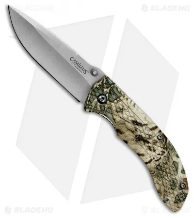 Camillus Guise Manual Folding Knife Tan Camo (3" Satin) Cm19830