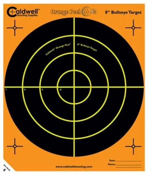 Caldwell Orange Peel 8" Bullseye 5 Sheets