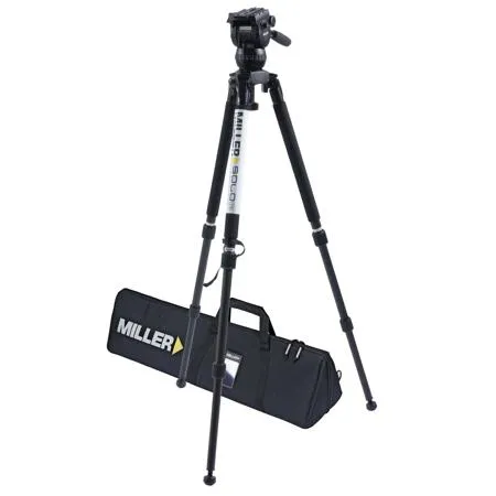 Miller Cx6 Fluid Head With Solo 75 3-section Aluminum Alloy Tripod