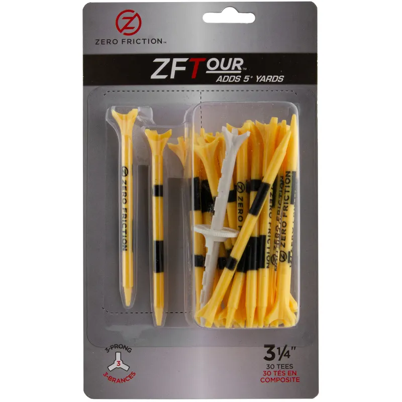 Zero Friction Zf Tour 3-prong 3 1/4 Inch Tees - 30 Pack