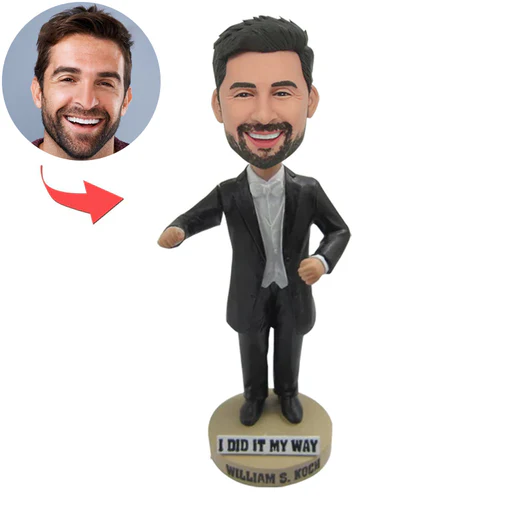 Custom Formal Man Bobble Head - 15cm(6in)