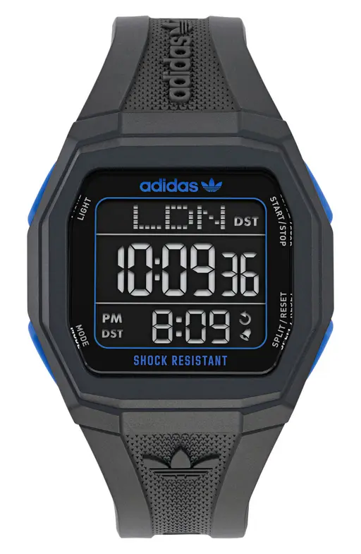 Adidas Tech 1 Gmt Silicone Strap Watch 48mm
