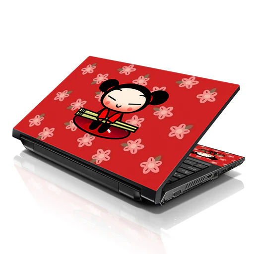 Laptop Notebook Skin Decal With 2 Matching Wrist Pads - Chinese - 15"