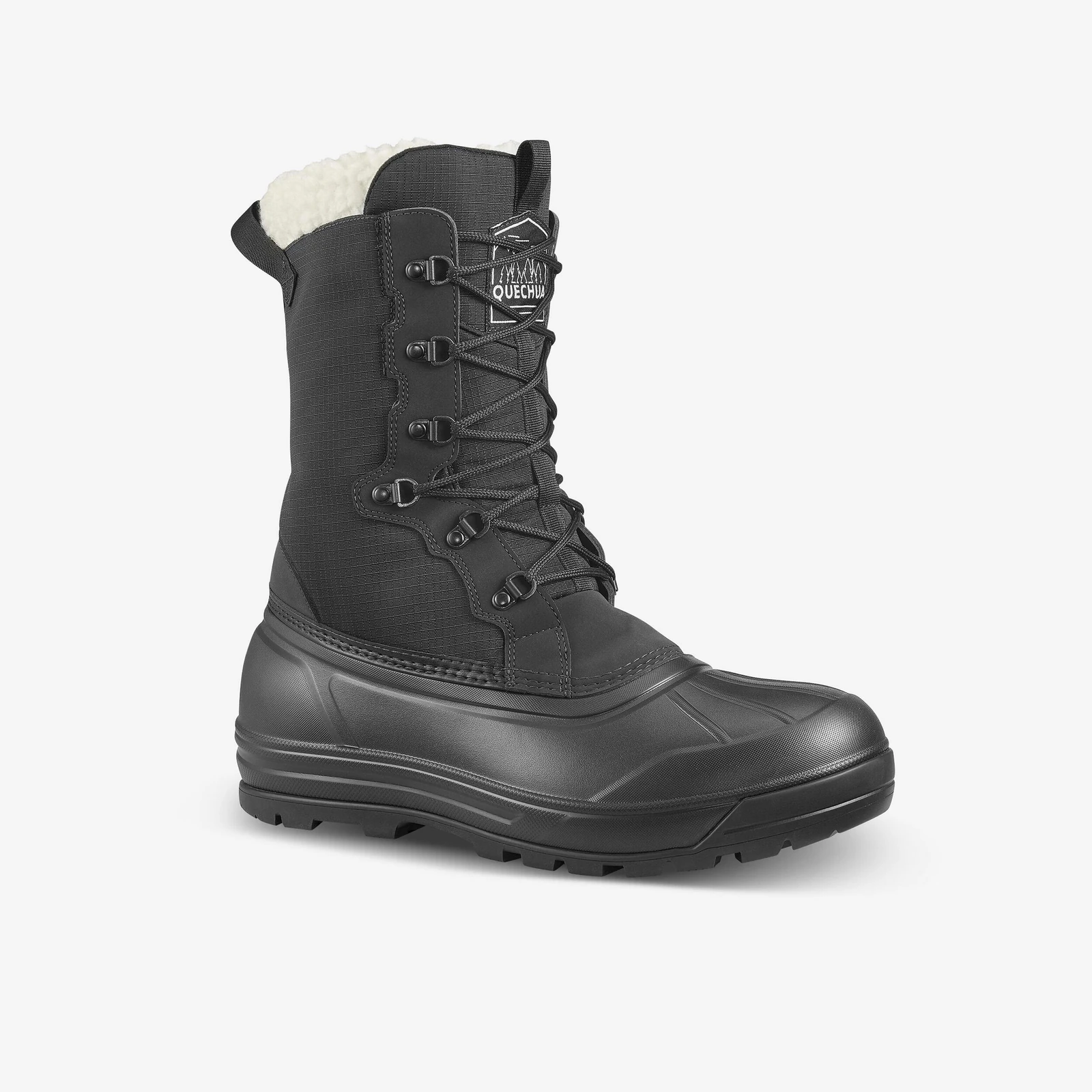 Men’s Warm Waterproof Snow Boots - Sh900 Lace-up