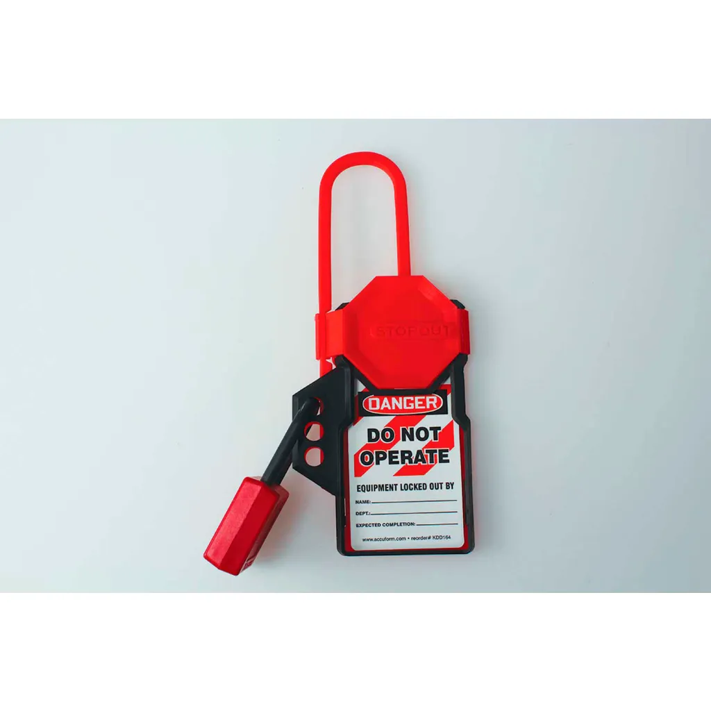 Accuform Kdh115 Stopout Tag N Hang Hasp Plastic