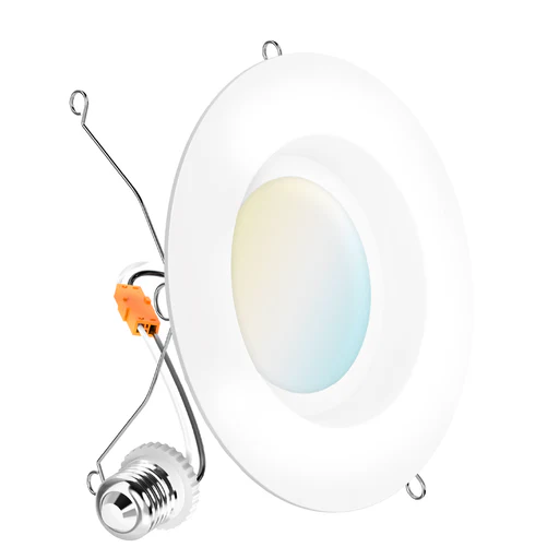 Recessed Led Retrofit Lighting, 5/6 Inch, Smooth, Selectable Cct (2700k-5000k), 965 Lumens - 1-pack