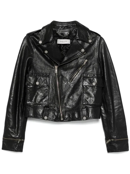 Golden Goose "golden W`s Nevada" New Jacket Chiodo Nappa Waxed