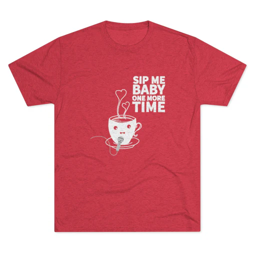 Sip Me Baby Graphic Tee - Xl/tri-blend Vintage Turquoise