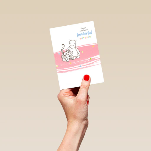 Personalised Disney Winnie The Pooh And Tigger Birthday Card