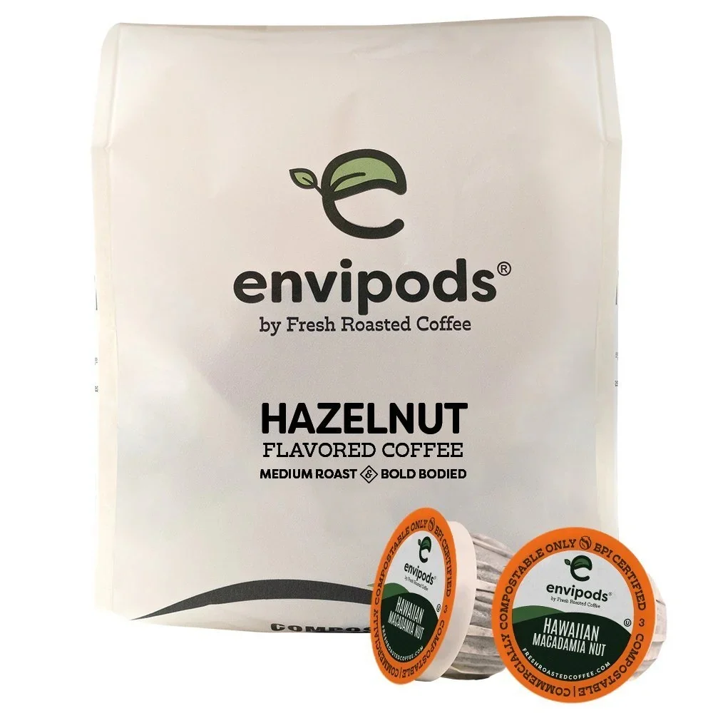 Hazelnut Flavored Coffee - Envipods - 12 Pods