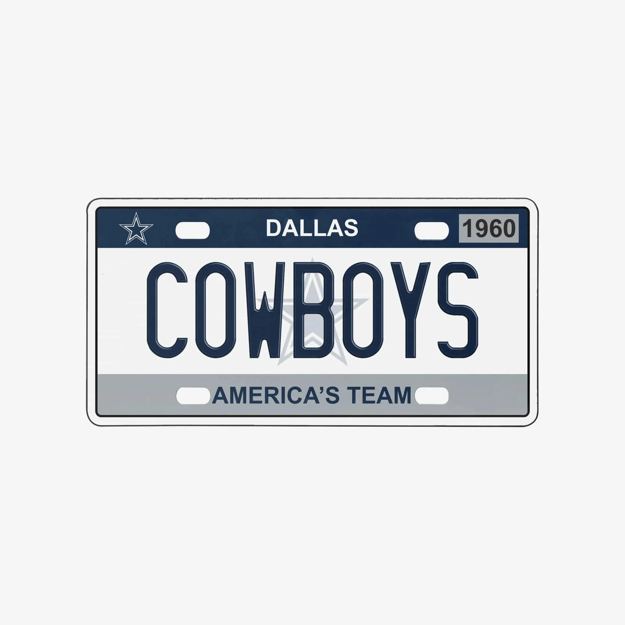 Dallas Cowboys License Plate Wall Sign