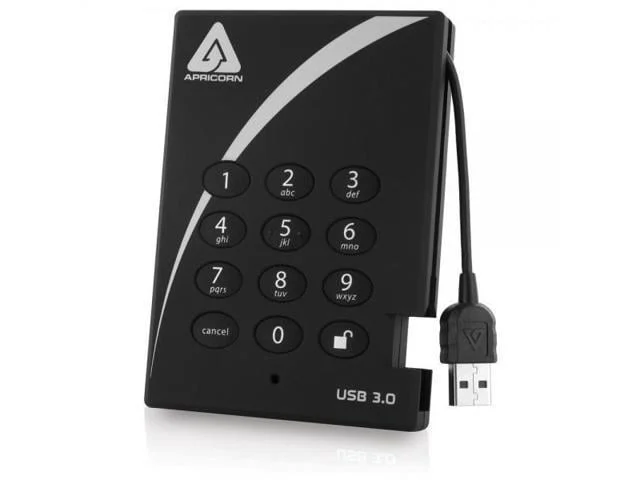 Aegis Padlock 2 Tb Usb 3.0 256-bit Aes Xts Hardware Encrypted Portable External Hard Drive