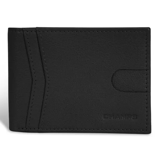 Onyx / Leather Access Top Wing Wallet - Black