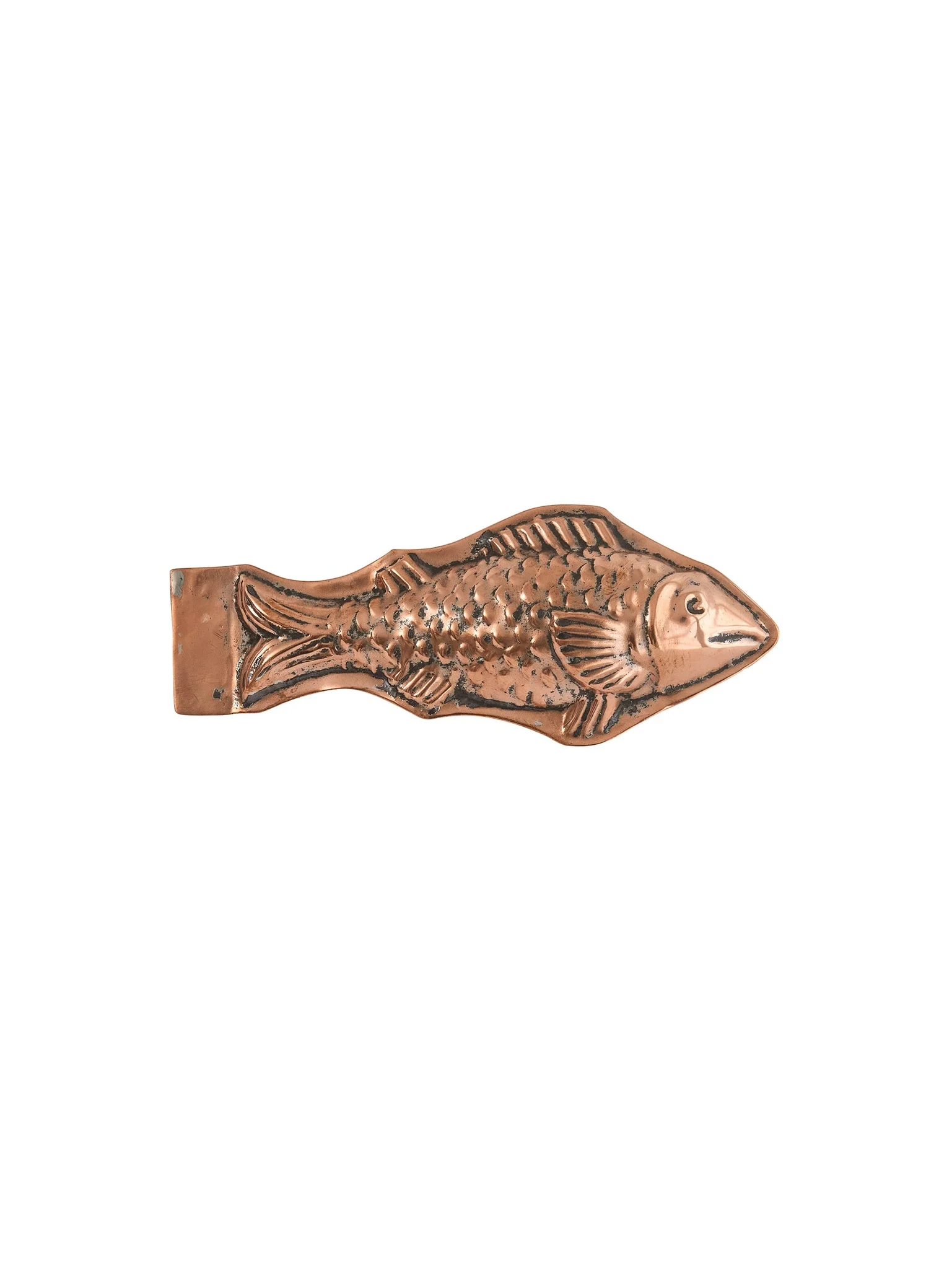 Vintage 1920s Miniature Copper Fish Mold