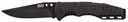 S.o.g Ff1101cp Salute Mini Folder 3.1 In 8c13mov Bowie Clip Point G10 Black