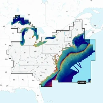 Garmin Navionics Vision+™ Nvus007r U.s. East | 010-c1291-00