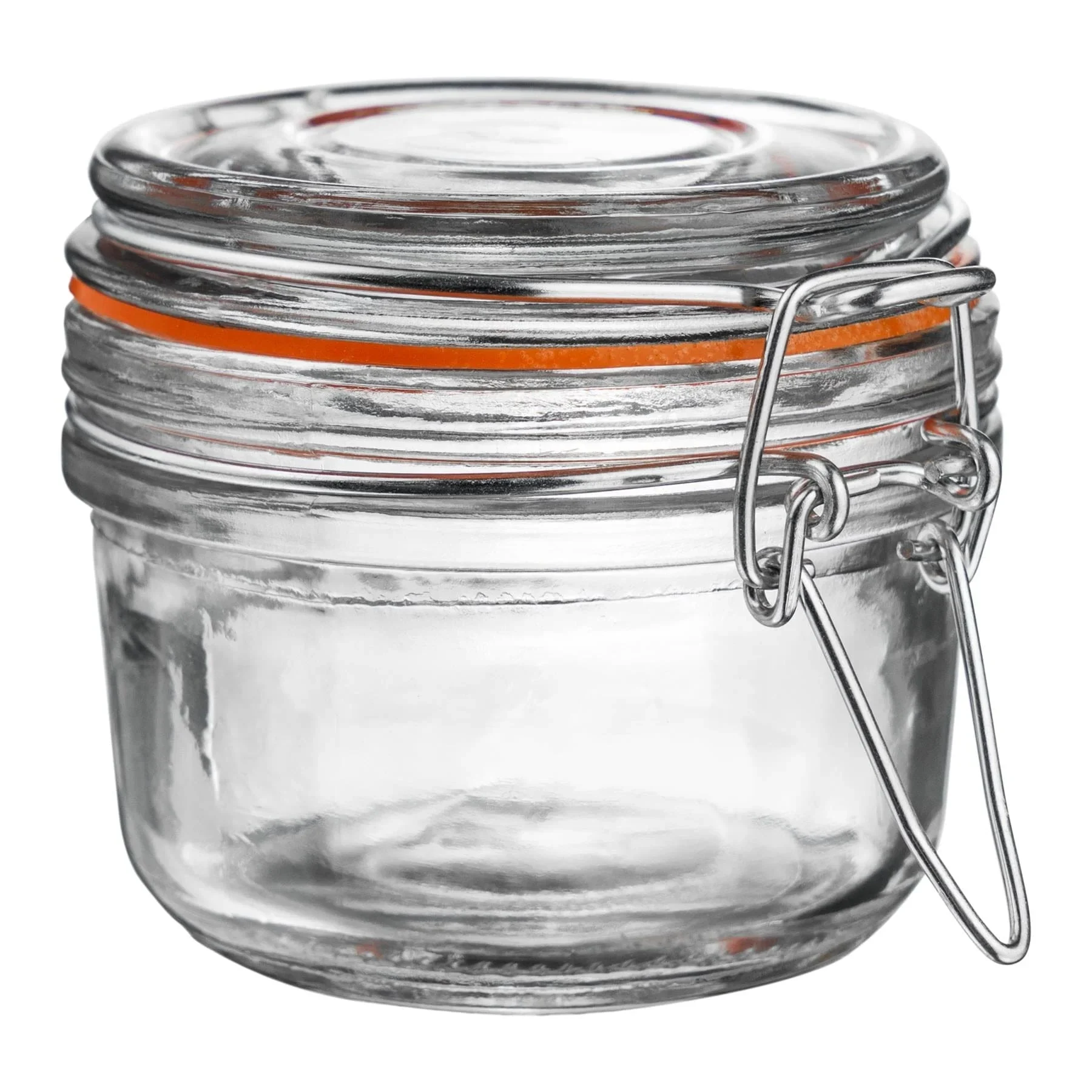 125ml Air Tight Classic Glass Storage Jar + Four Free Coloured Seals