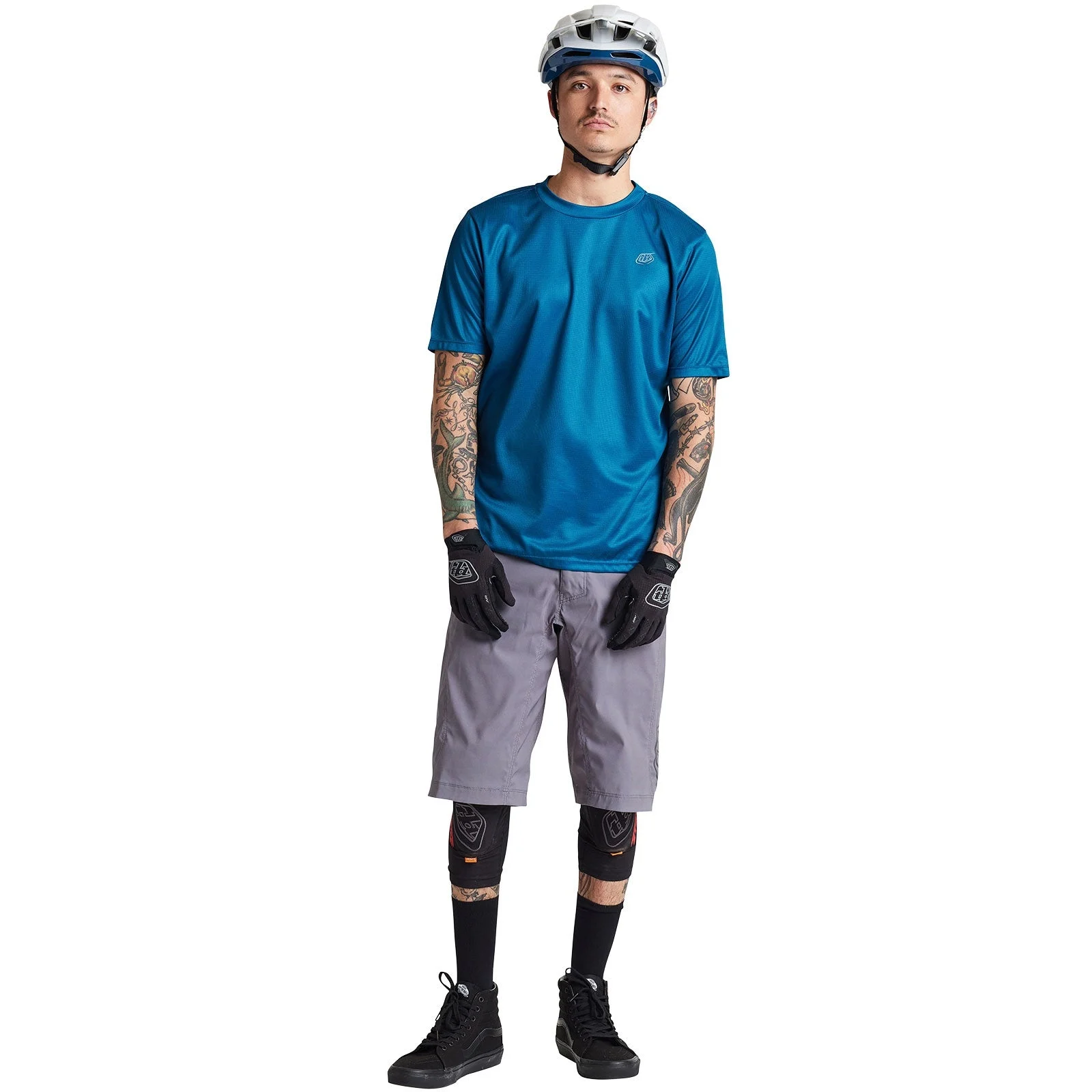 Flowline Ss Jersey Solid Slate Blue