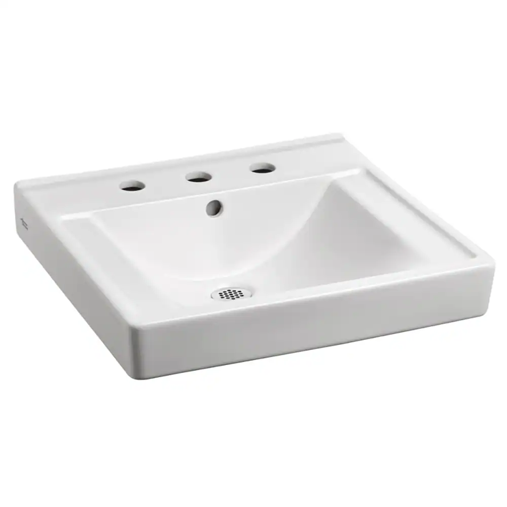 American Standard Vitreous China Wall-mount Rectangular White Bathroom Sink
