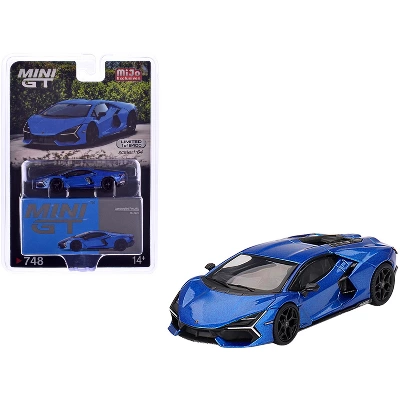 Lamborghini Revuelto Blu Eleos Blue Metallic Limited Edition To 8400 Pieces Worldwide 1/64 Diecast Model Car By Mini Gt