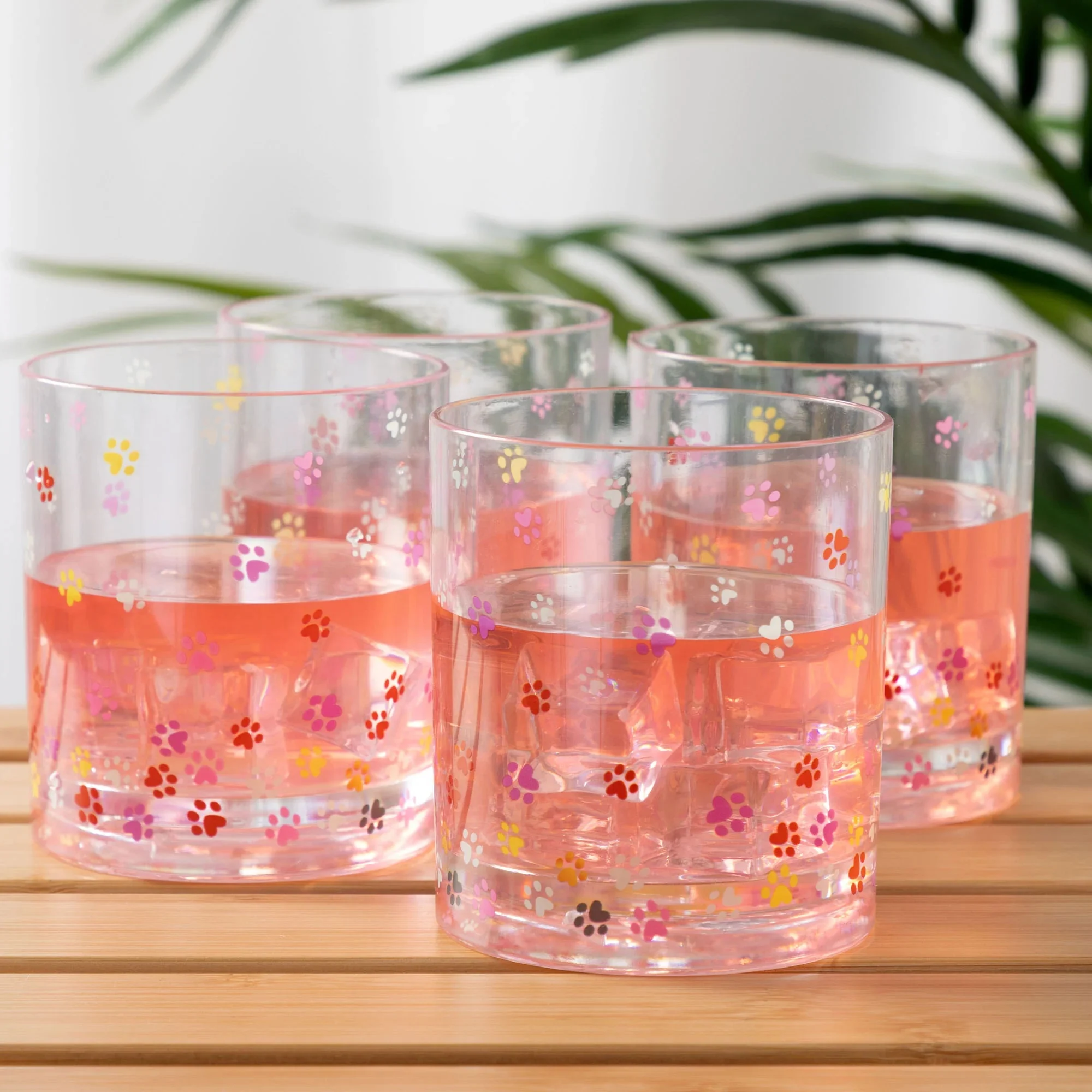 Tumbling Paws Outdoor Glasses - Set Of 4