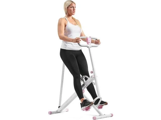 Sunny Health & Fitness Row N Ride Squat Machines For Home Glutes And Abs Db Method The Assist Trainer Workout Exercise Gym Butt Builder Equipment