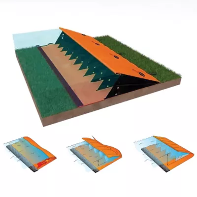 Quick Dam 20 In. X 50 Ft. Portable Flood Water Dam