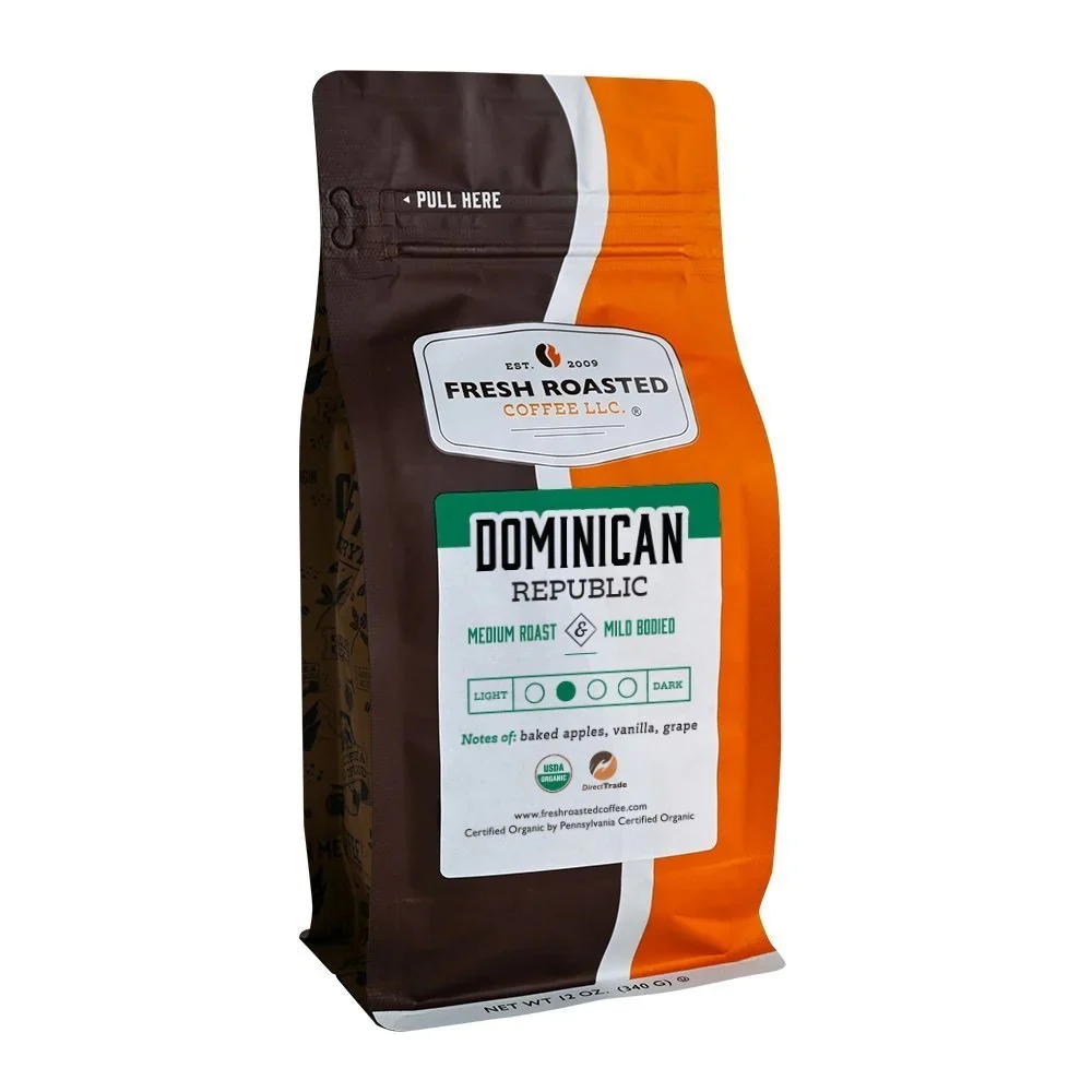 Organic Dominican Republic - Roasted Coffee - 12 Oz Bag/whole Bean