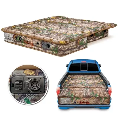Pittman Outdoors 12 In. Full/queen Airbedz Truck Bed Air Mattress With Built In Pump/battery, Mid Size 5-5.5 Ft. Bed