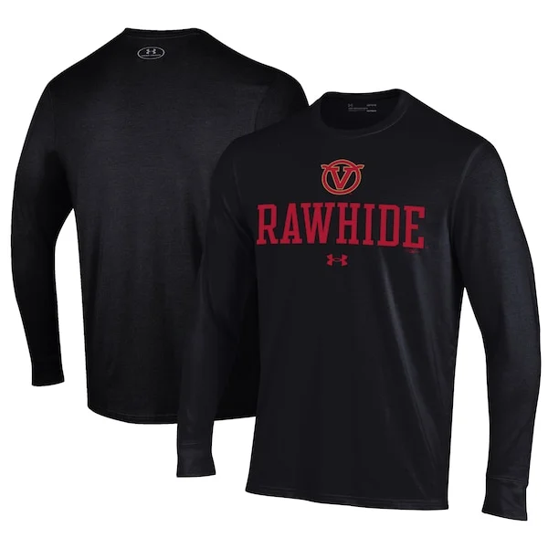 Men's Visalia Rawhide Under Armour Black Performance Long Sleeve T-shirt