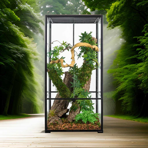 Reptizoo 120 Gallon Vertical Reptile Tank 24lx24wx48h Chameleons Cage Easy Assembly Rk242448a