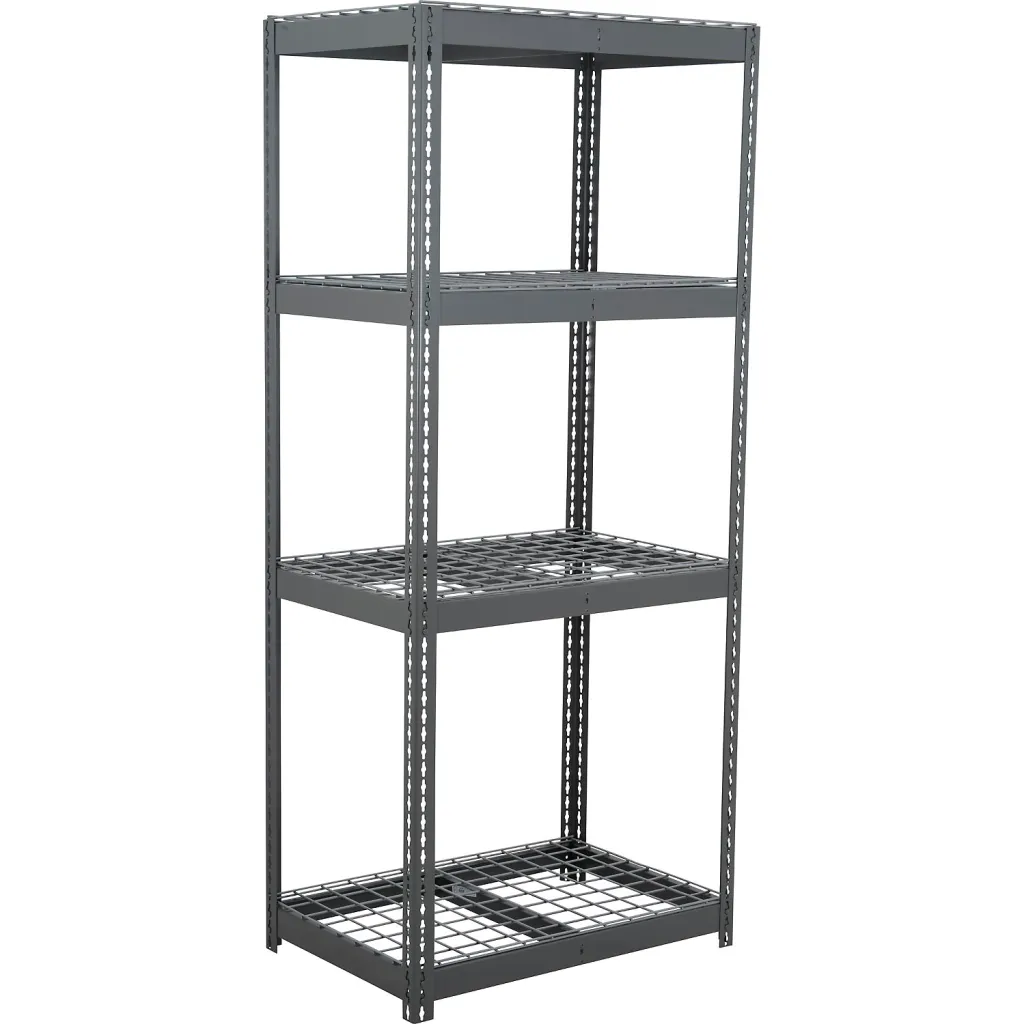Global Industrial 4 Shelf, Heavy Duty Boltless Shelving Starter, 48"w X 18"d X 72"h, Wire Deck