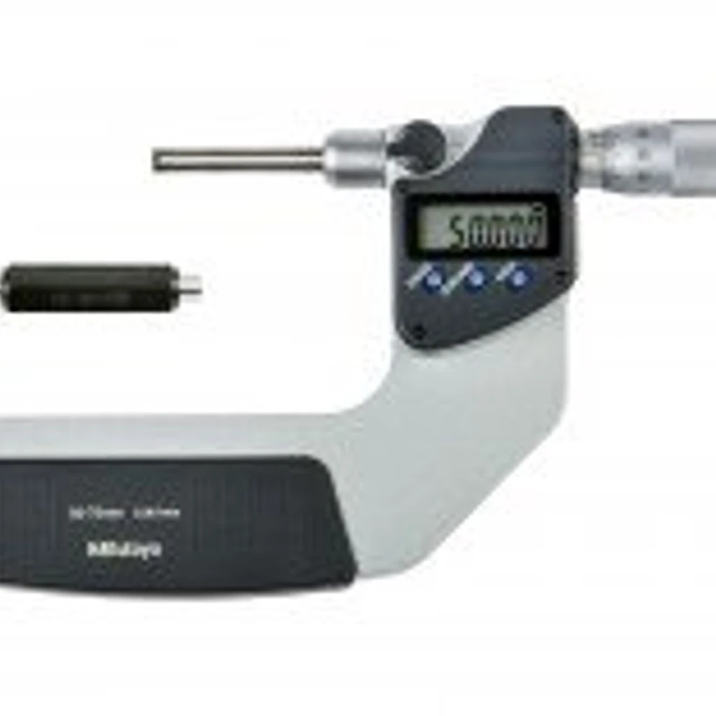 Mitutoyo 406-252-32 Series 406 Digimatic Outside Micrometer With Non-rotating Spindle, 50 To 75 Mm