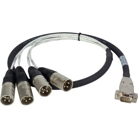 Laird 3' Premium Hd15 To Xlr Male Analog Audio I/o Breakout Cable For Ensemble Designs Brighteye 16/24 Converter