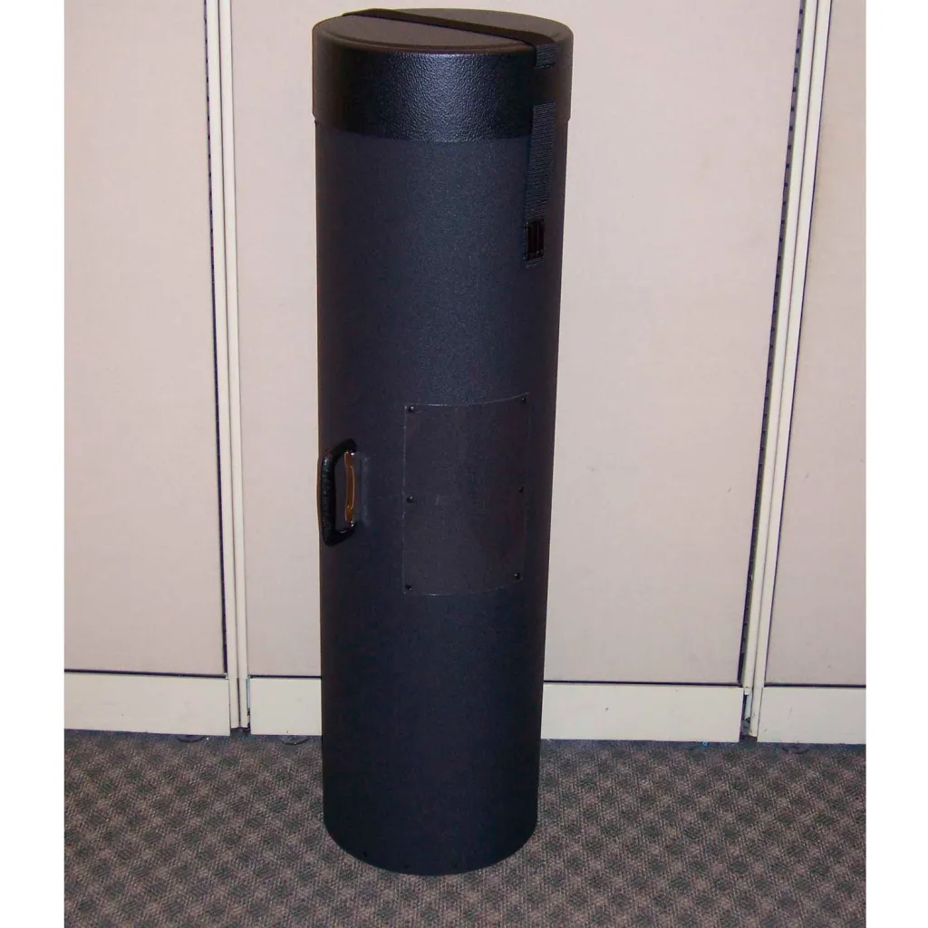 Case Design 511 Rotunda Graphics Case - Trade Show Case - 6"l X 6"w X 42"h - Black