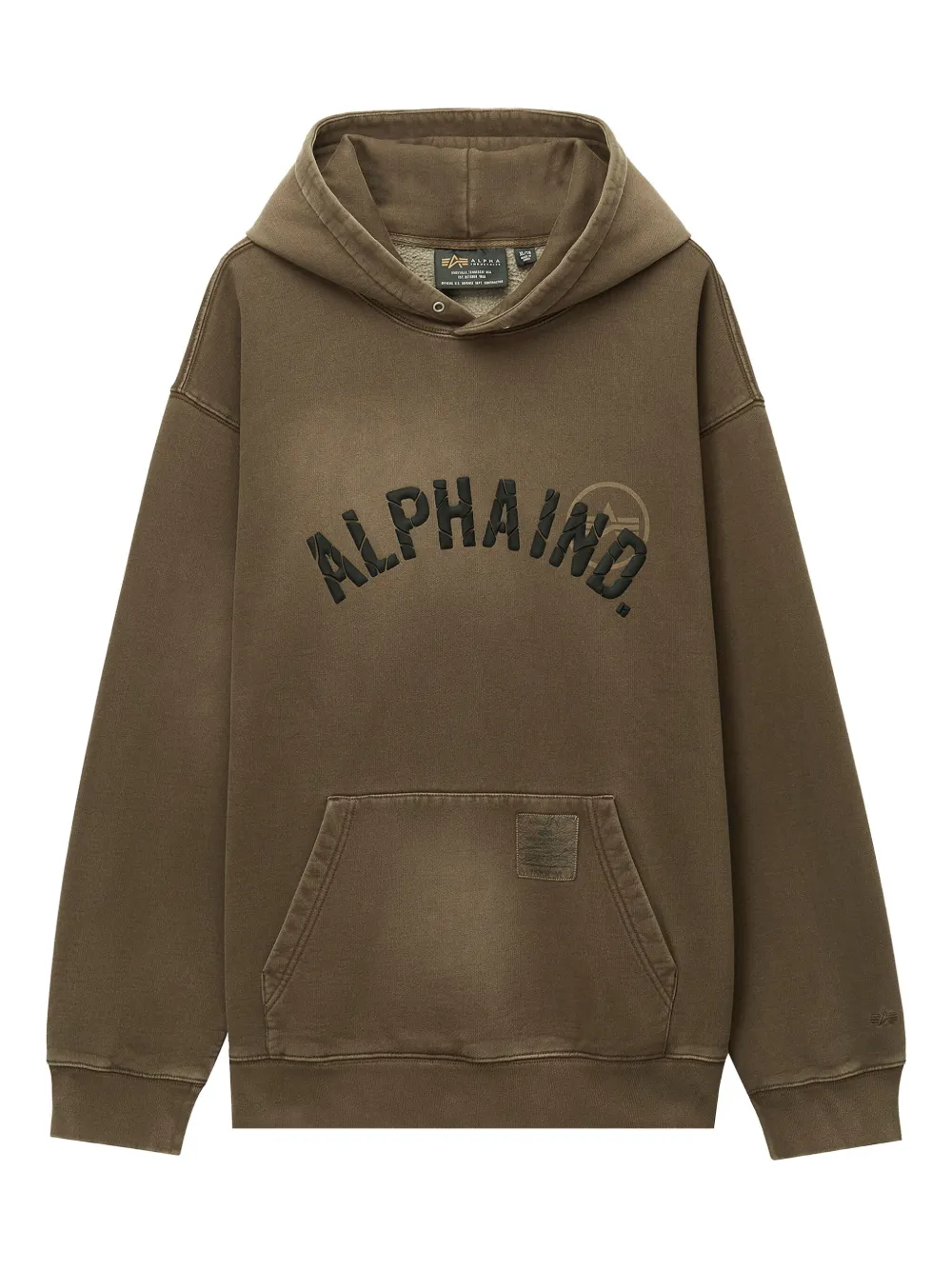 Alpha Industries Logo-embroidered Hoodie