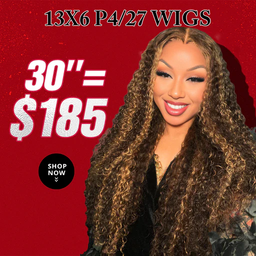 13x6 P4/27 Color Hd Lace Front Human Hair Wig