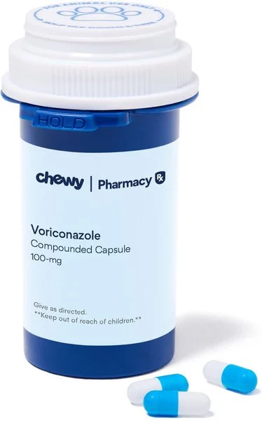 Voriconazole Compounded Capsule For Dogs And Cats, 100-mg, 30 Capsules