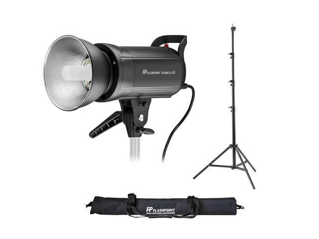 Flashpoint Studio 300 R2 Bowens Mount Monolight Kit With 9.5' Pro Air-cushioned Heavy-duty Light Stand (godox Sk300ii)